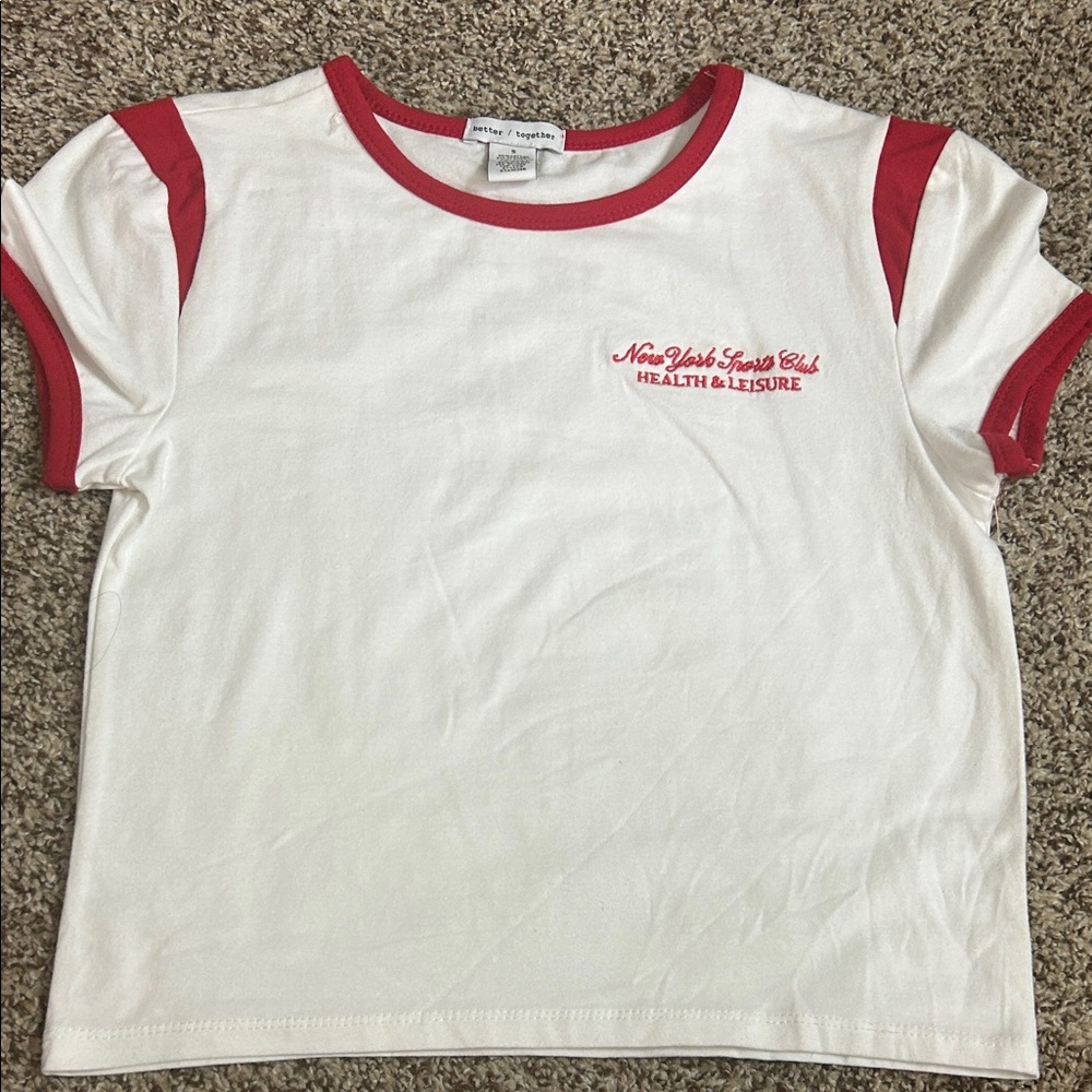 White and Red T-Shirt